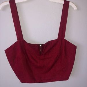 Lush tank crop top